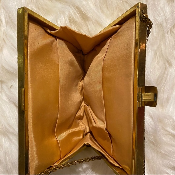 VTG Made in USA Mesh Whiting & Davis Co Clutch - Picture 9 of 15